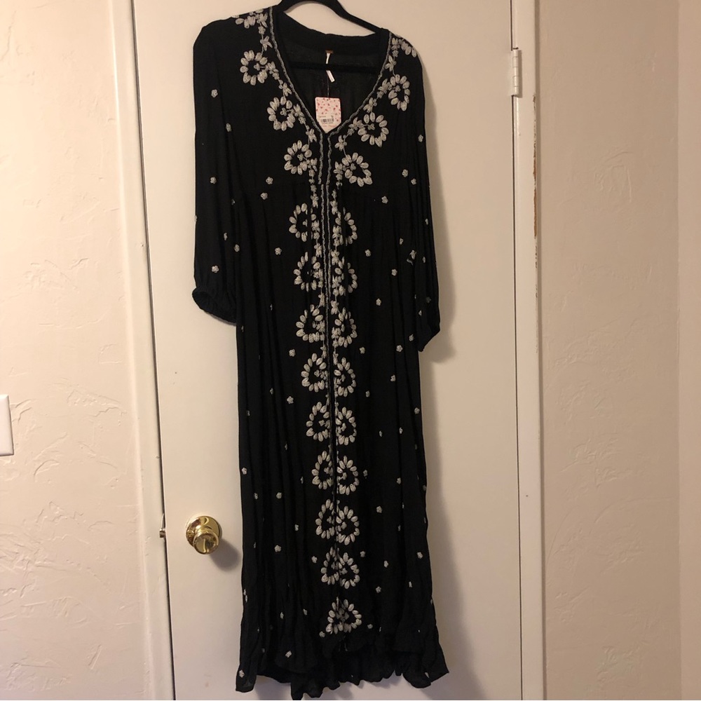 Free People Long Floral Dress